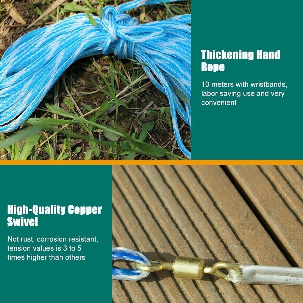 Fishing Cast Net Easy Throw Hand Cast Strong Nylon Mesh