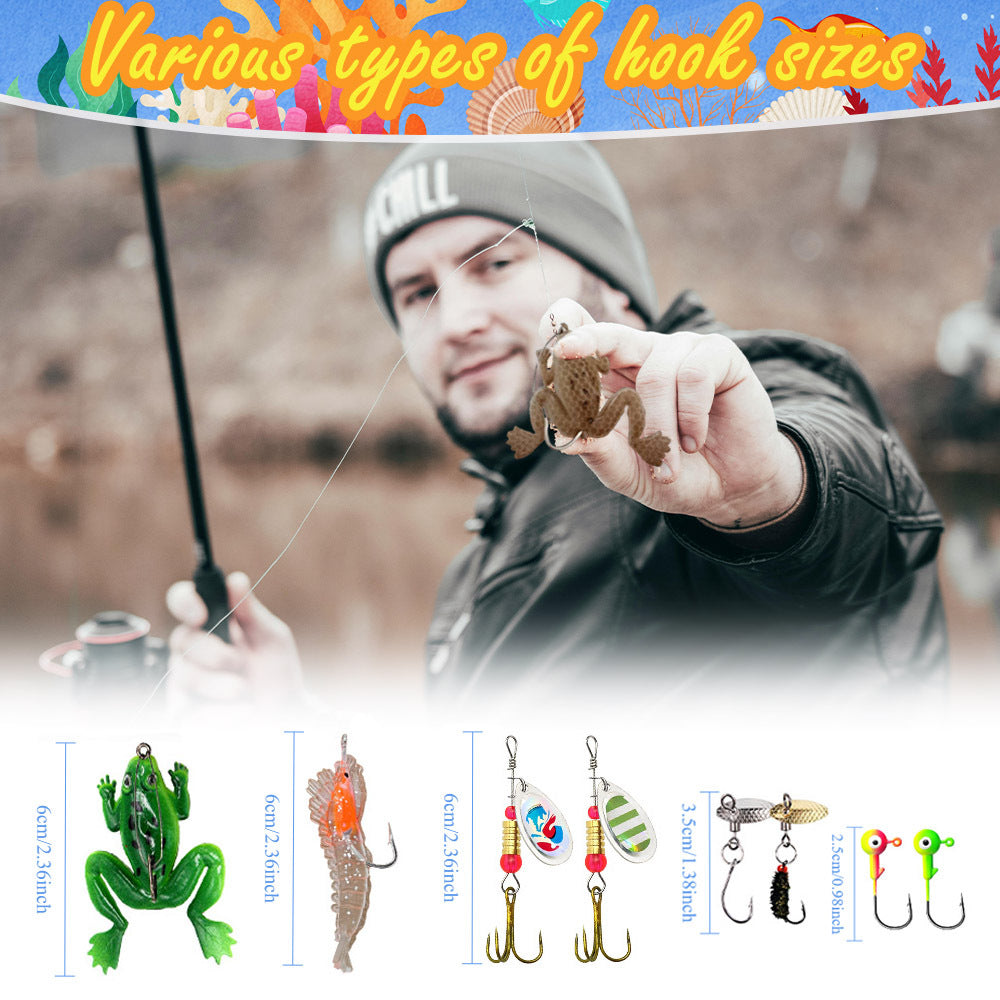 24 Countdown Advent Christmas Fishing Set