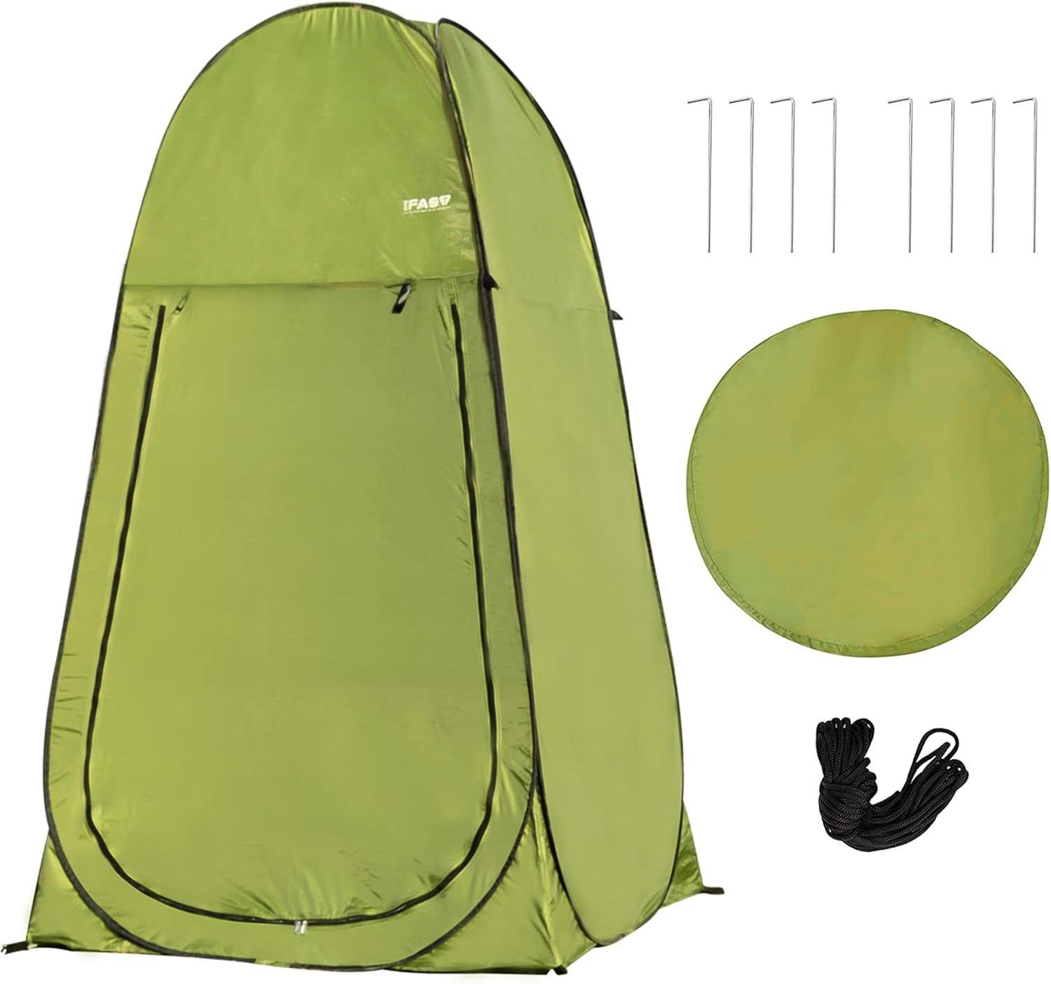 Camping Shower Tent 7FT Instant Pop Up Privacy Tents, Portable Toilet Tent Outdoor Dressing Room