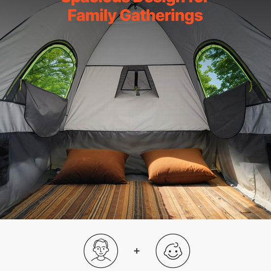Pickup Truck Tent, Fit 6.4-6.7 Ft Truck Tents For Camping, Waterproof PU2000 2-3 Person Sleeping Truck Bed Tent With Double Layer Design Windows, Sturdy Truck Bed Camper Shell With Storage Bag