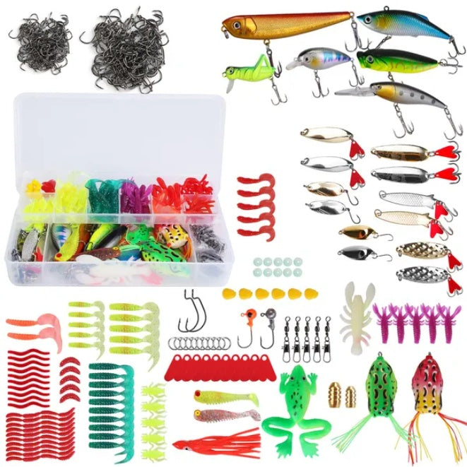 375 pc Fishing Bait And Tackle Box