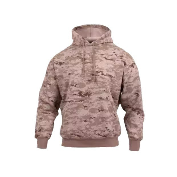 Mens Casual Camo Hoodie Top