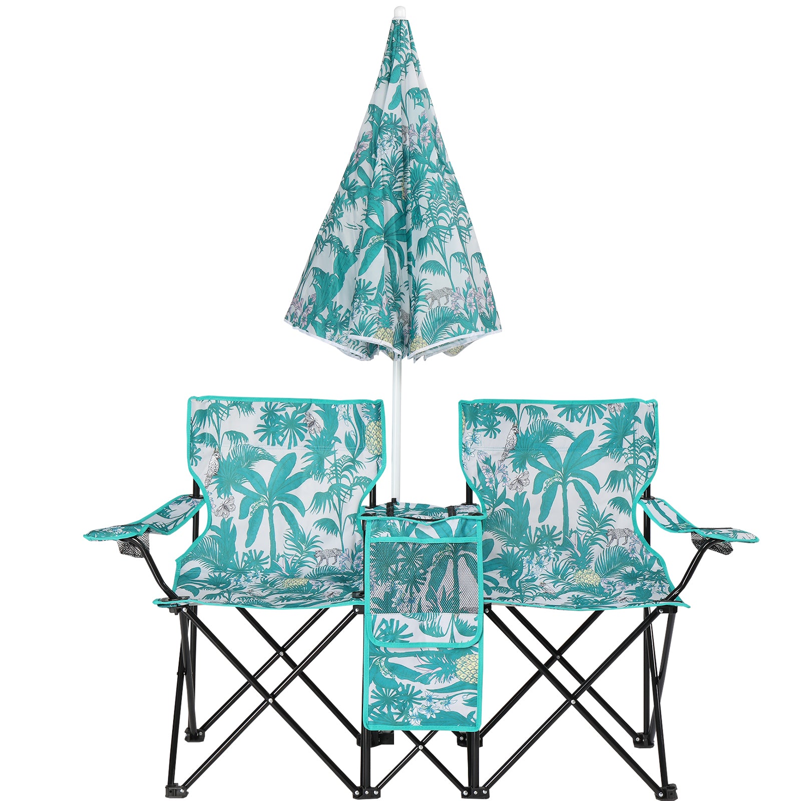 59x19.6x31in Pineapple Pattern Fishing Chair