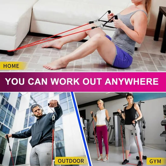 5 PC Set Resistance Exercise Bands
