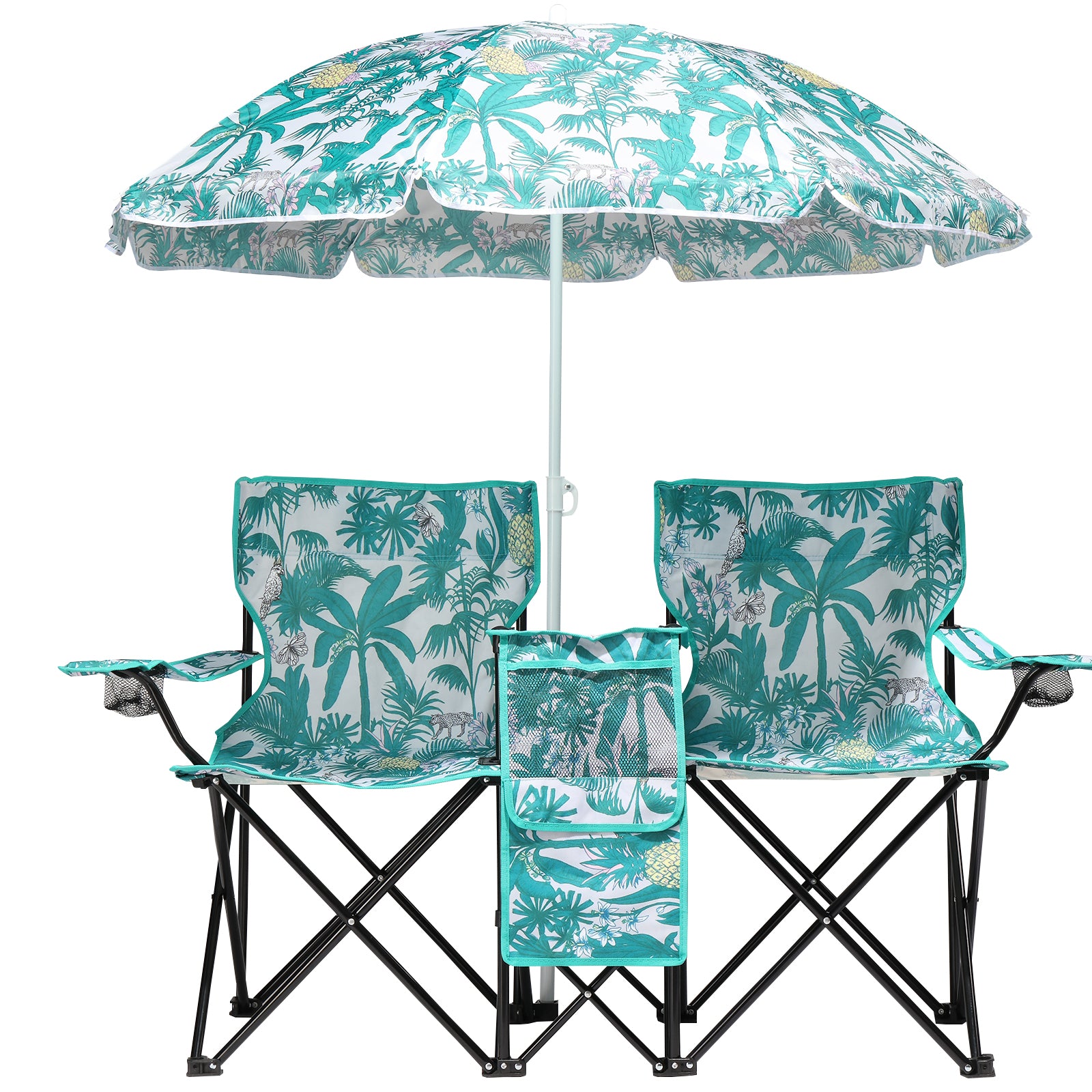 59x19.6x31in Pineapple Pattern Fishing Chair