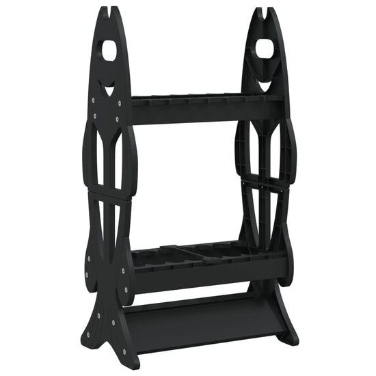 Rod Stand for 16 Fishing Rods, Black