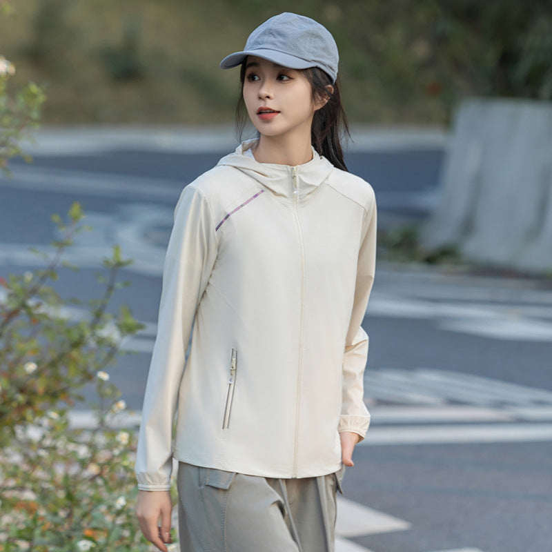 Women's Outdoor Skin Clothing Ice Silk UV Protection Sun-protective Clothing