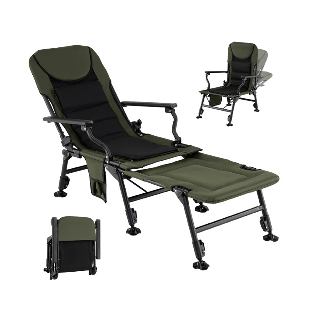 Oversized Foldable Lounge Chair With Detachable Footrest